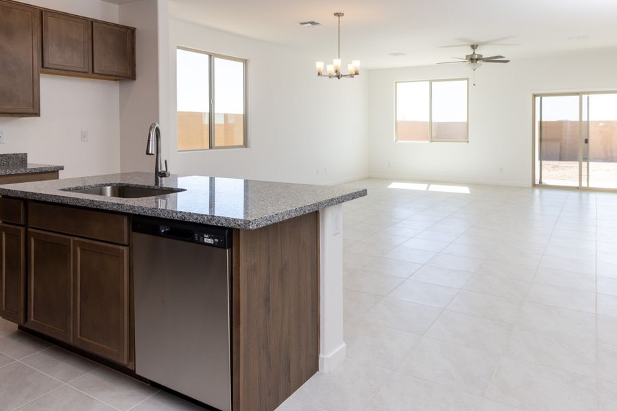 Furnished interior view inside a new home in Rancho Santa Rosa, Maricopa (Image 6).