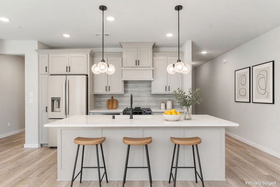 Furnished interior view inside a new home in Woodbridge Townhomes, Wylie (Image 7).