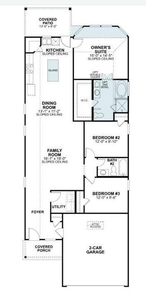 2D floor plan layout of this home in Ambrose, La Marque, TX (Image 3).
