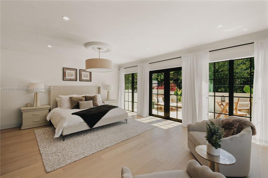 Furnished interior view inside a new home in , Miami (Image 11).