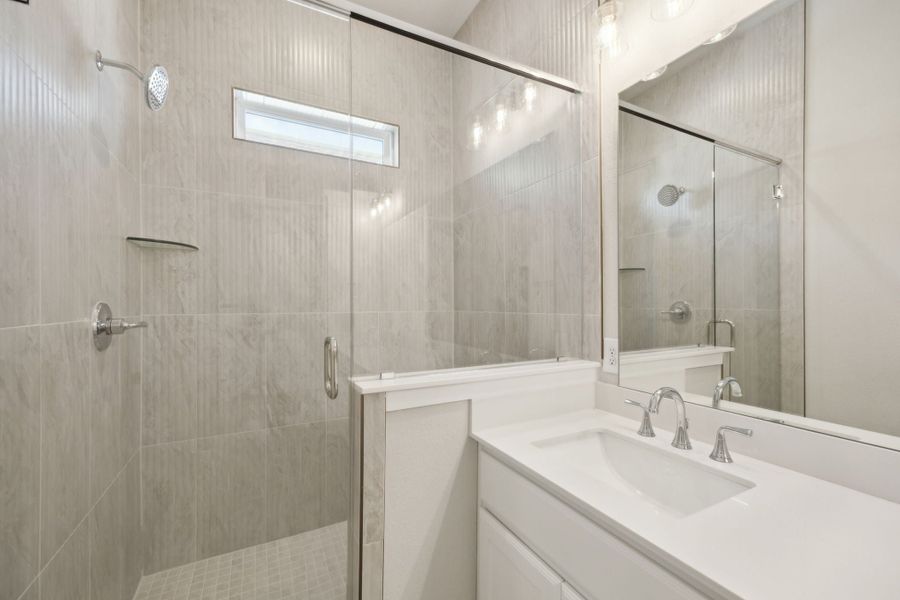 Furnished interior view inside a new home in Newman Village Townhomes, Frisco (Image 8).