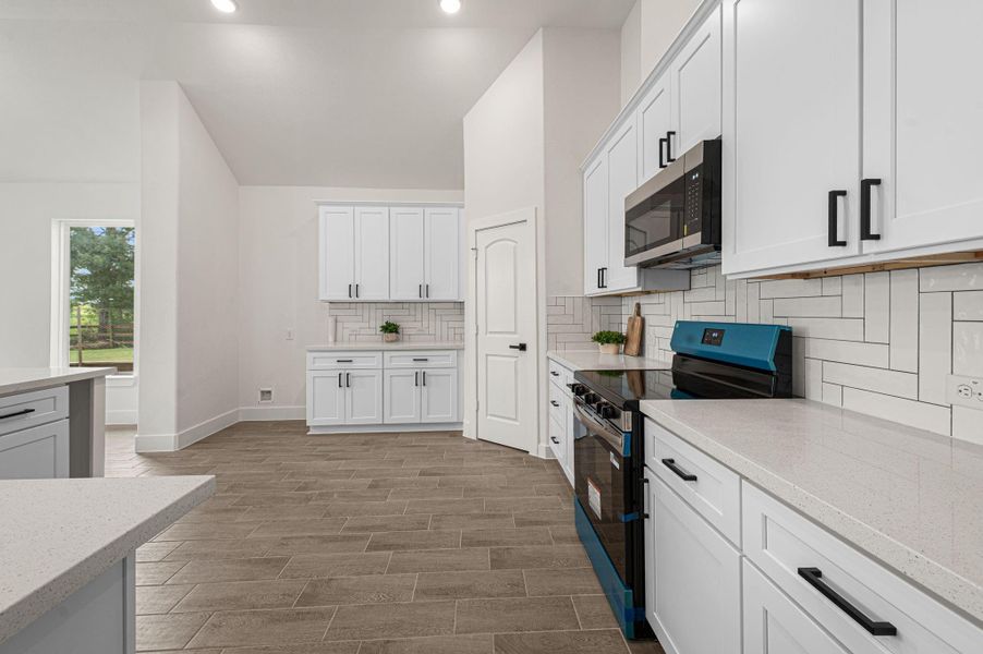 Plenty of counter space.