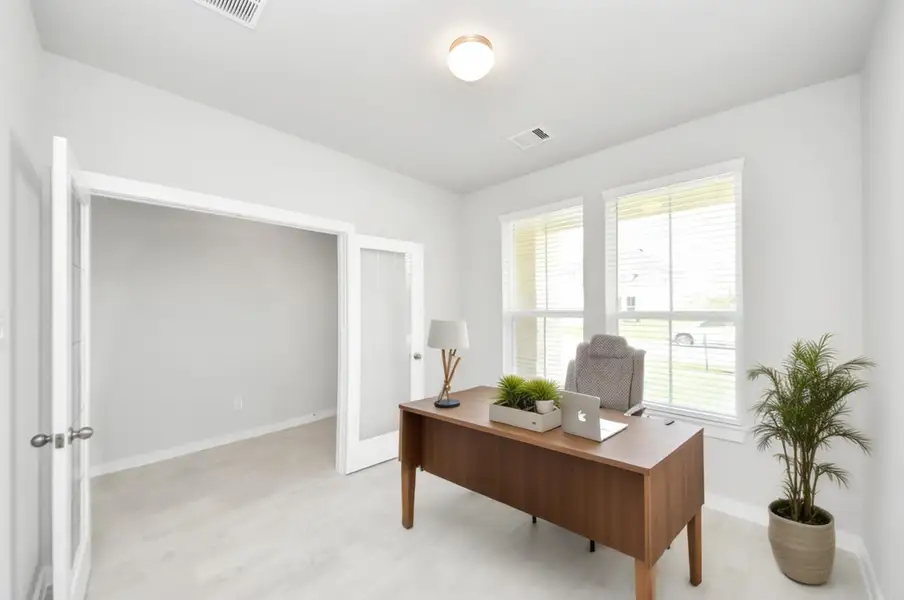 Virtually Staged - Home office Virtually Staged - Home office