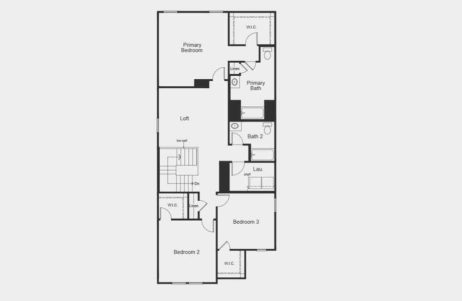 2D floor plan layout for the 2226 by KB Home in Nagel Crossing, San Antonio, TX (Image 6). 2D floor plan layout for the 2226 by KB Home in Nagel Crossing, San Antonio, TX (Image 6).