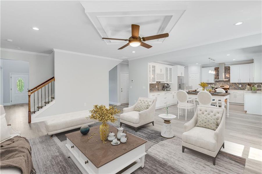 Furnished interior view inside a new home in , Gainesville (Image 5).