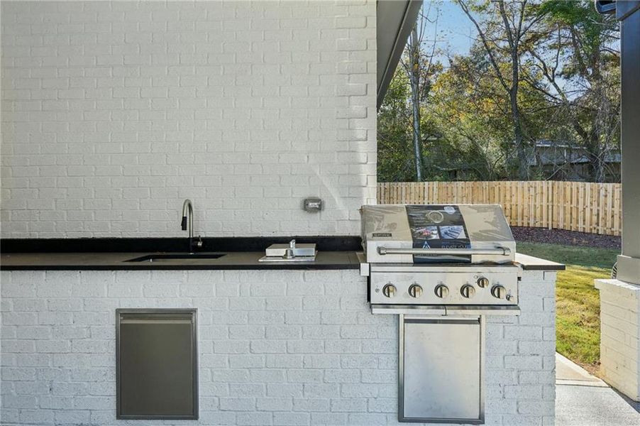 Exterior details and patio area of a home in , Buford (Image 4).