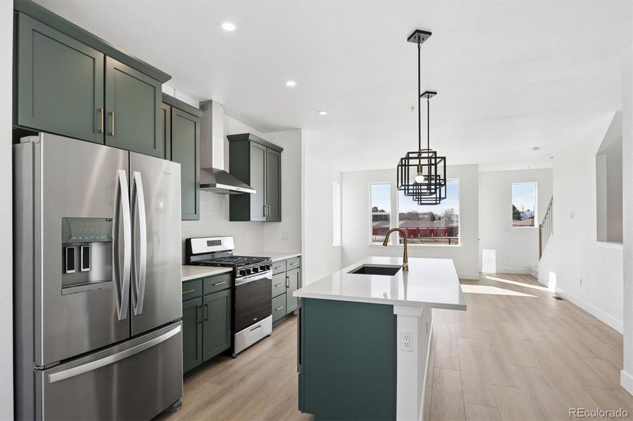 Canopy kitchen with upgraded cabinets. Canopy kitchen with upgraded cabinets.