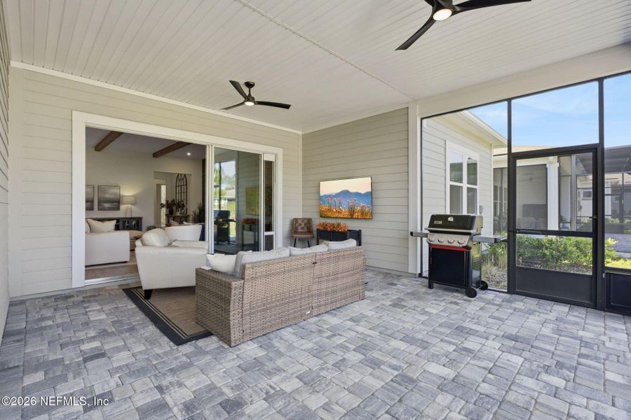 Exterior details and patio area of a home in RiverTown, St. Johns (Image 4).
