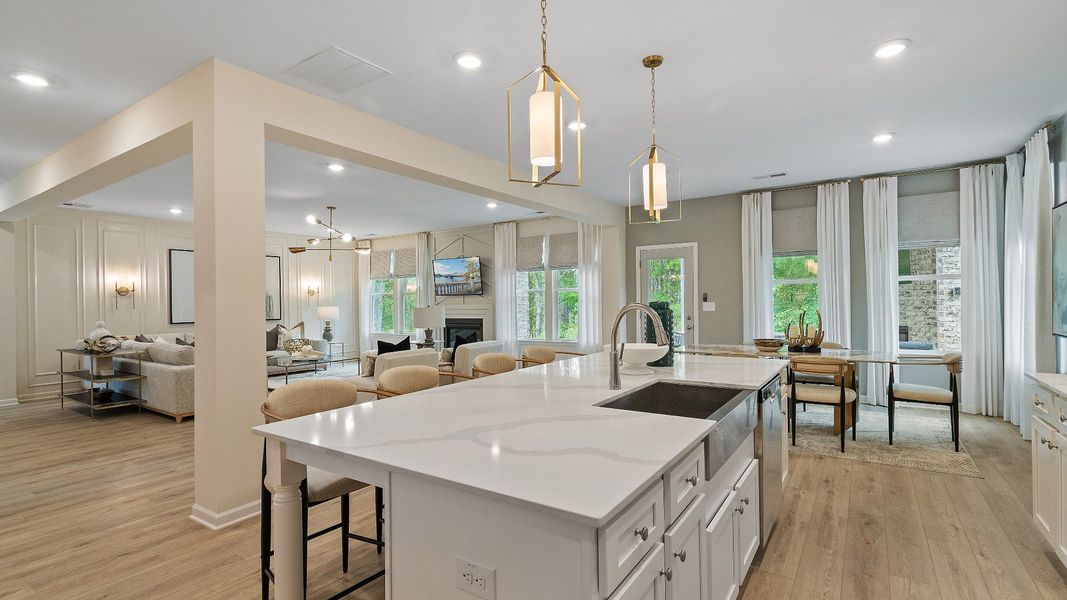 Furnished interior view inside a new home in Cambria at Traditions, Hampton (Image 17). Furnished interior view inside a new home in Cambria at Traditions, Hampton (Image 17).