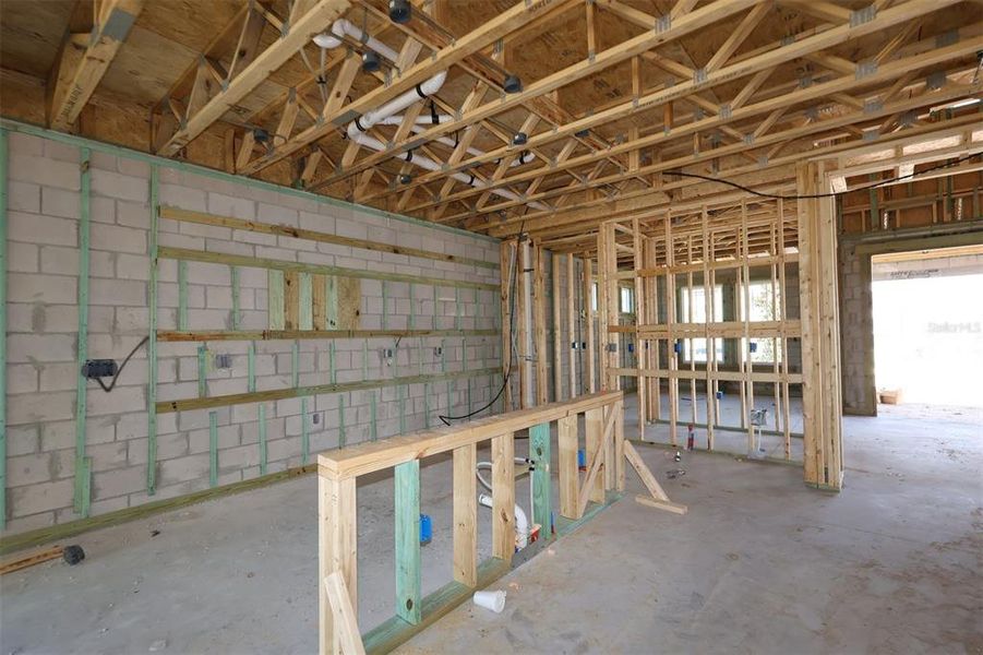 In-progress construction of a new home in Emerson Pointe, Apopka, FL (Image 5). In-progress construction of a new home in Emerson Pointe, Apopka, FL (Image 5).