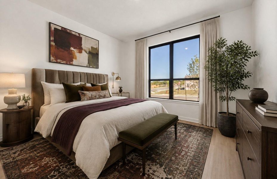 Furnished interior view inside a new home in 6 Creeks, Kyle (Image 12).