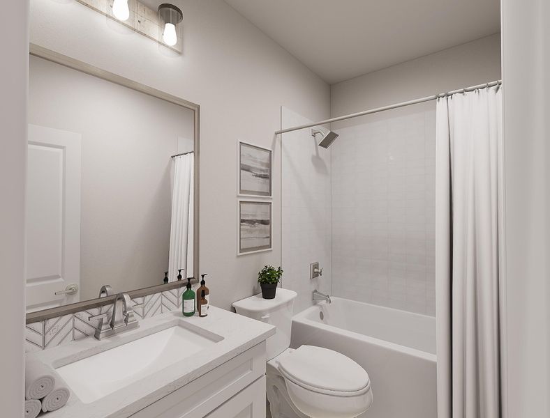 Representative furnished interior of a home built from the Evelyn by Tri Pointe Homes in Bridgewater, Midlothian (Image 8).