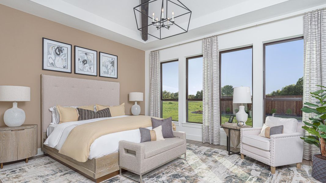 Furnished interior view inside a new home in Parkside on the River West, Georgetown (Image 7).