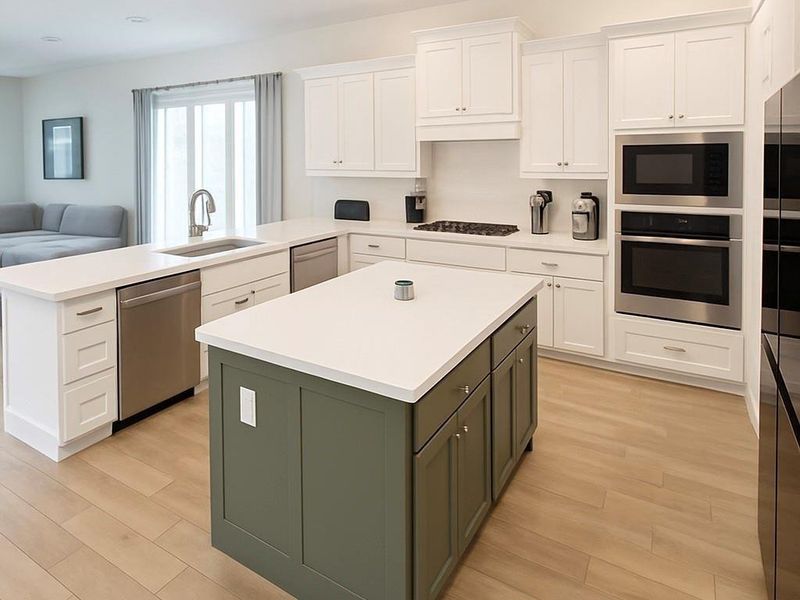 Furnished interior view inside a new home in Bridgeland 45', Cypress (Image 8).