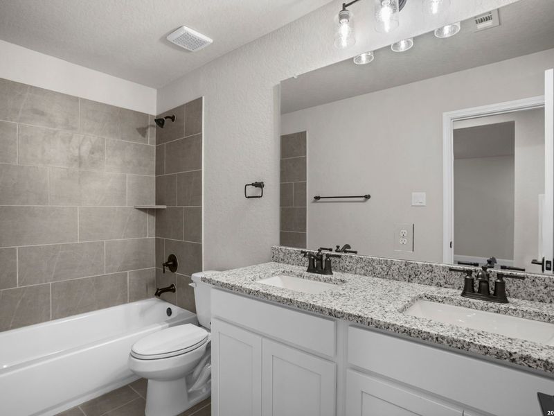 Furnished interior view inside a new home in Ladera, San Antonio (Image 16).