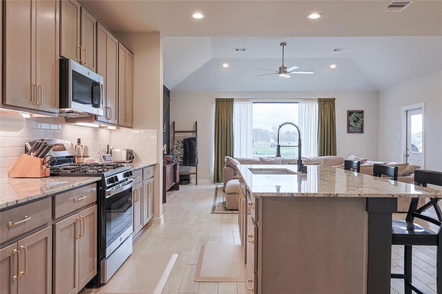 Furnished interior view inside a new home in Telge Ranch, Cypress (Image 22).