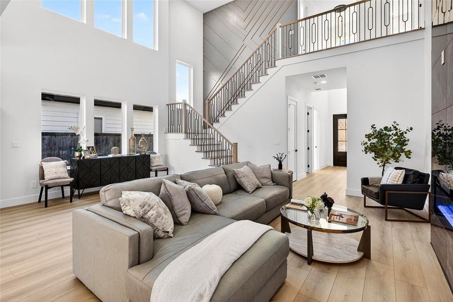 Furnished interior view inside a new home in , Dallas (Image 11). Furnished interior view inside a new home in , Dallas (Image 11).