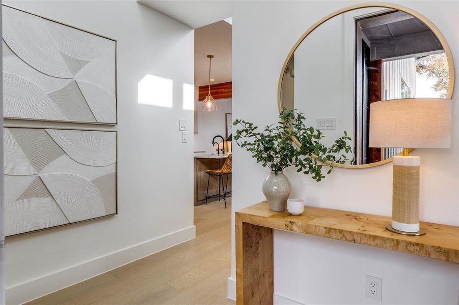 Furnished interior view inside a new home in , Dallas (Image 9).