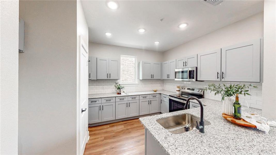 Furnished interior view inside a new home in , Denton (Image 19).