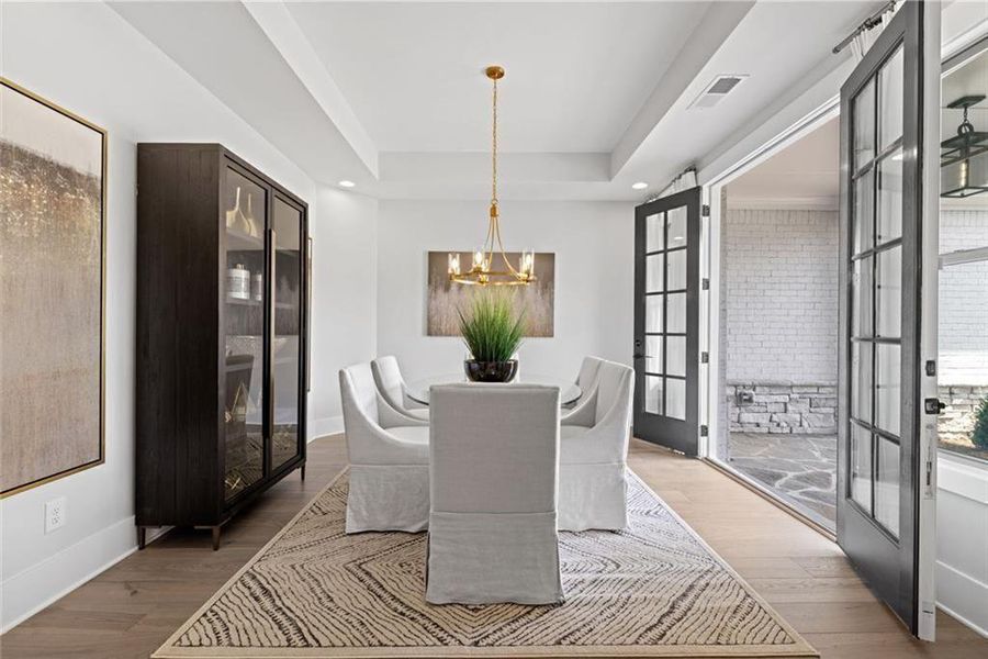 Furnished interior view inside a new home in Soleil Belmont Park, Canton (Image 7).