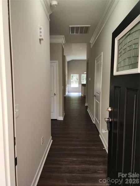 Decorative Entry with Crown Molding