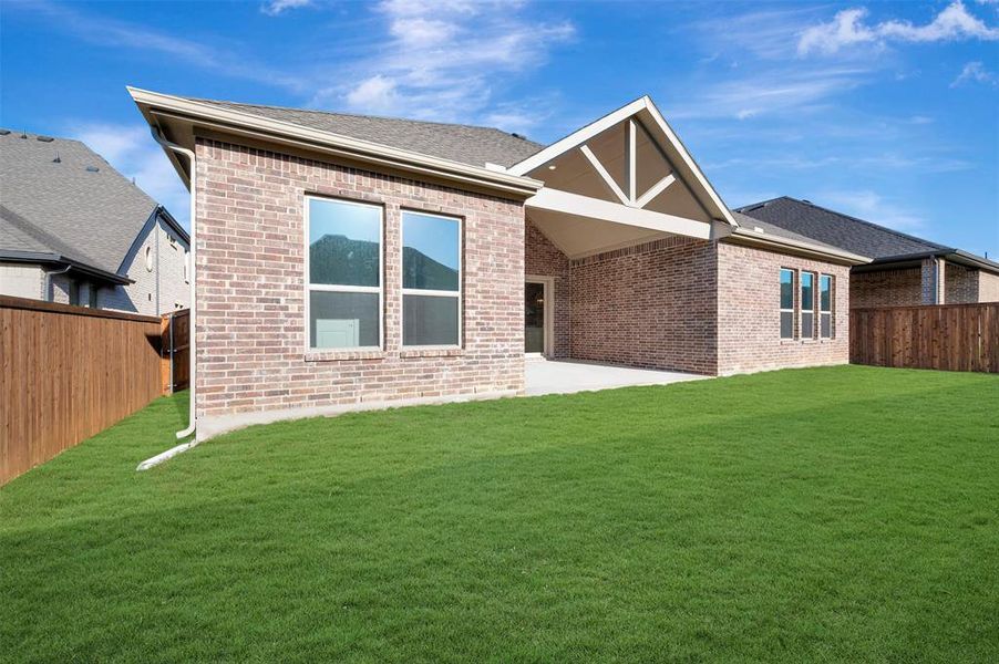 Exterior details and patio area of a home in Sterling Greene, Arlington (Image 19). Exterior details and patio area of a home in Sterling Greene, Arlington (Image 19).