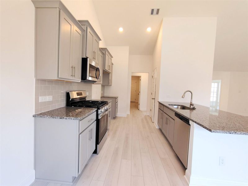 Furnished interior view inside a new home in Greystone, Angleton (Image 5). Furnished interior view inside a new home in Greystone, Angleton (Image 5).