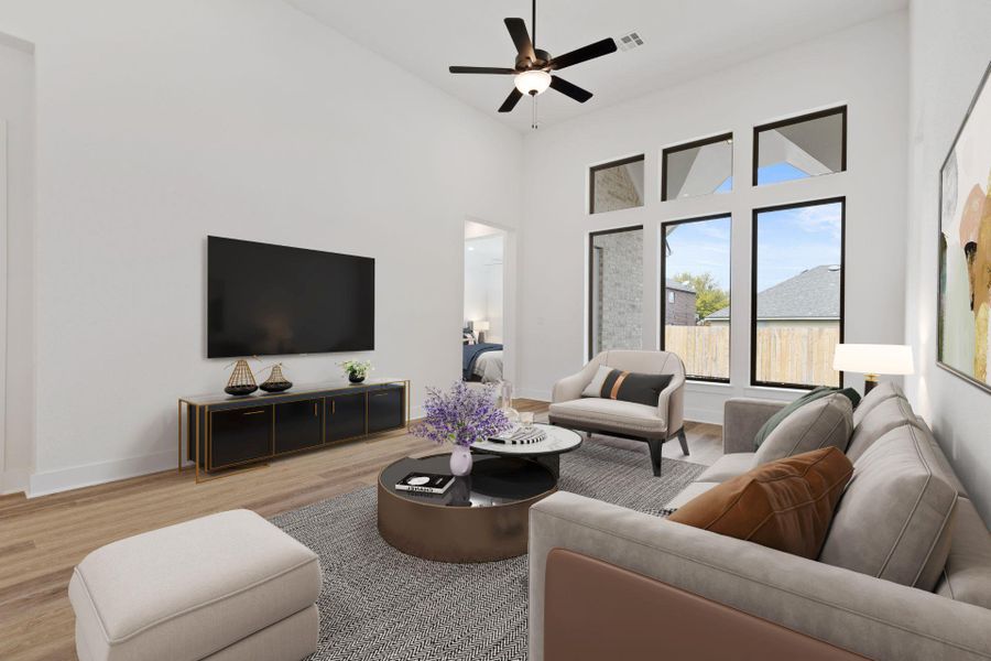 Open Concept Family Room - Virtually Staged Open Concept Family Room - Virtually Staged