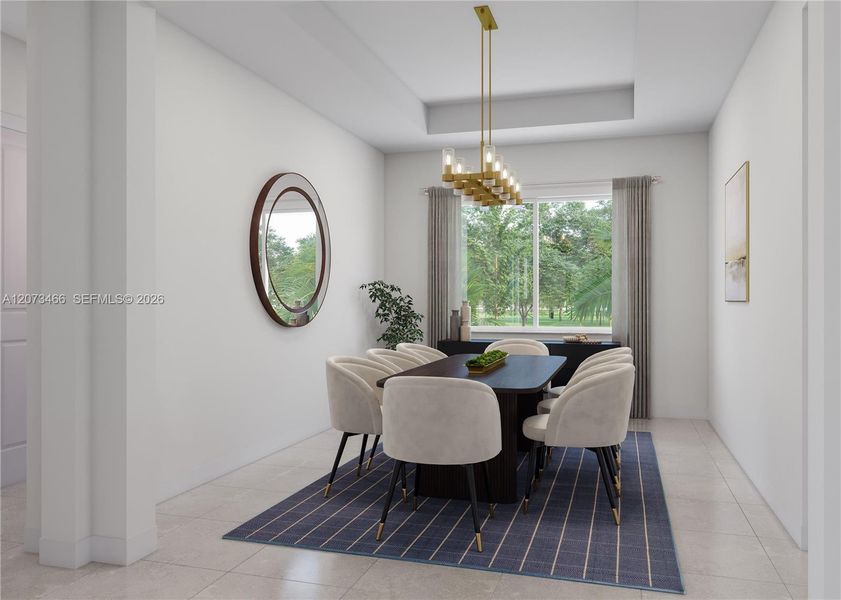Furnished interior view inside a new home in Parkland Royale, Parkland (Image 6).