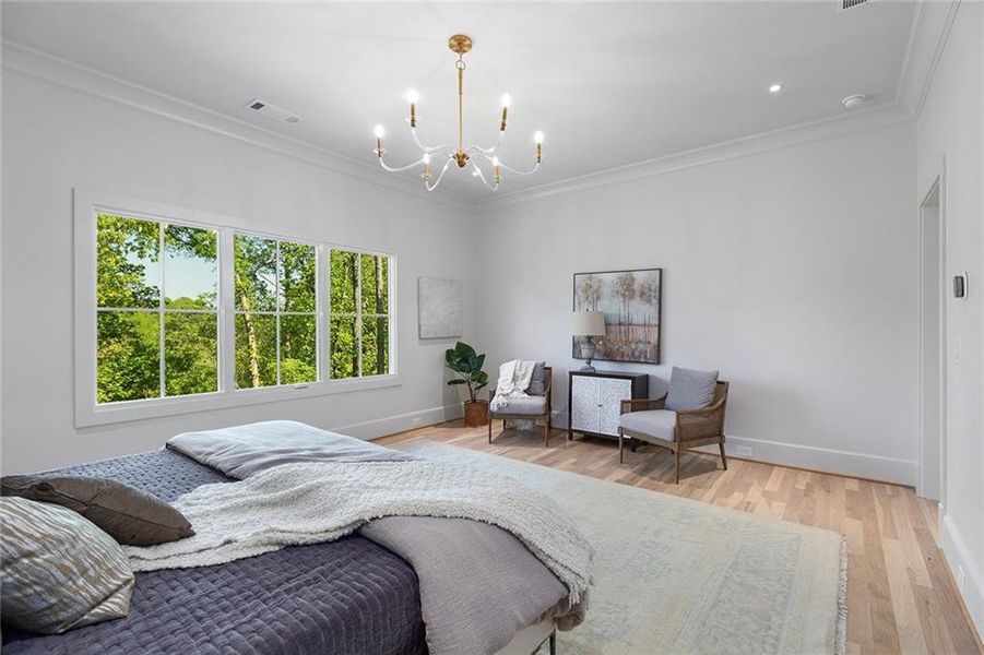 Furnished interior view inside a new home in , Atlanta (Image 59).