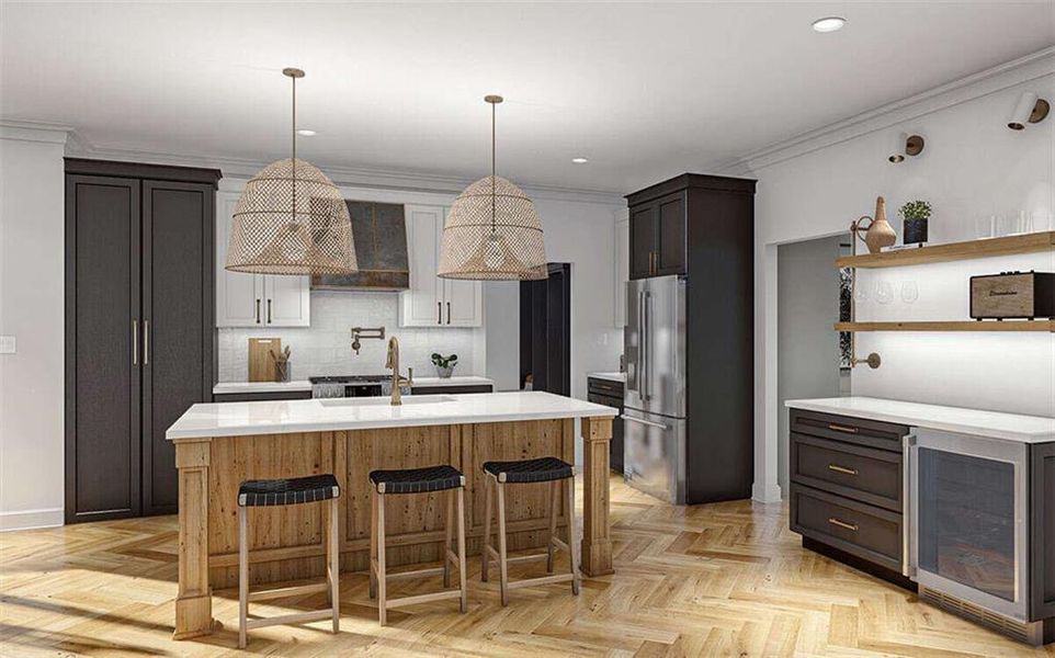 Furnished interior view inside a new home in , Marietta (Image 8).