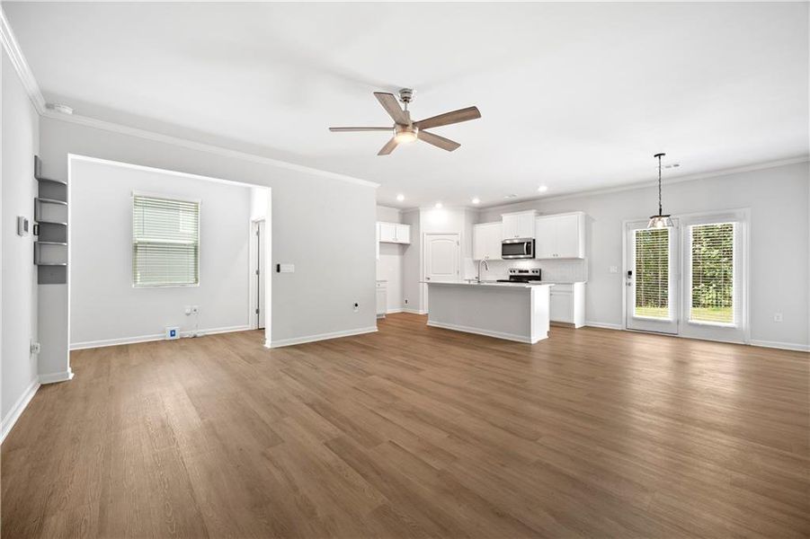 Spacious, unfurnished interior of a new home in , Flowery Branch (Image 19).