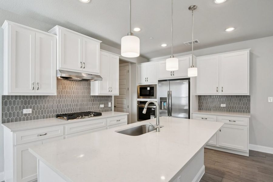 Representative furnished interior of a home built from the Clear Creek 2107 by Brohn Homes in Clear Creek, Round Rock (Image 7). Representative furnished interior of a home built from the Clear Creek 2107 by Brohn Homes in Clear Creek, Round Rock (Image 7).