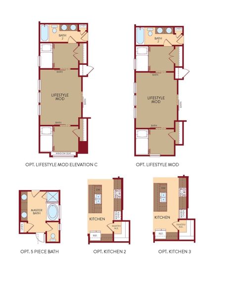 2D floor plan layout for the Elevate by View Homes in Skybrooke, Live Oak, TX (Image 4).