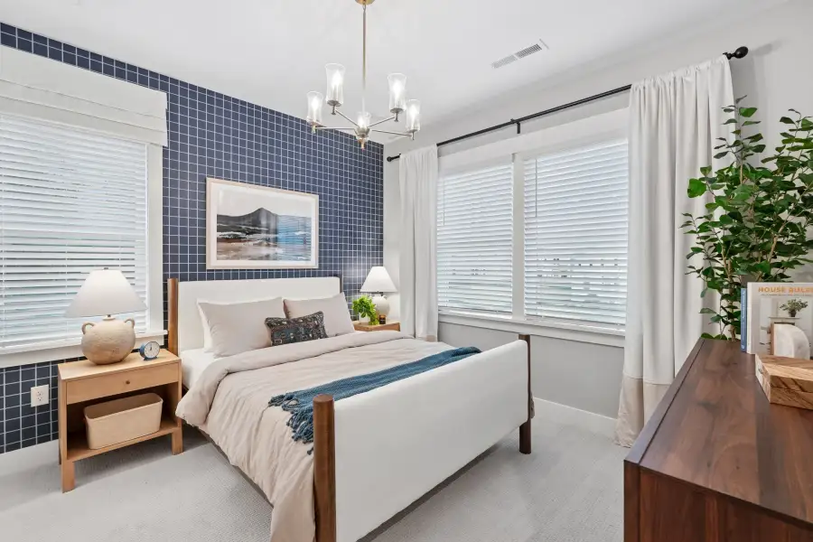 Furnished interior view inside a new home in The Townes at Willow Park, Cary (Image 10).