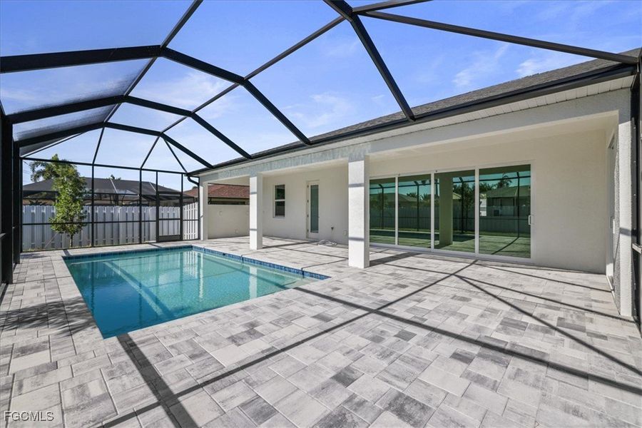 Exterior details and patio area of a home in Cape Coral, Cape Coral (Image 28).