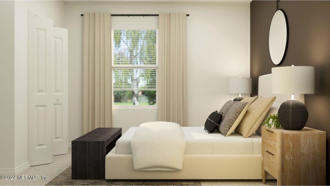 Furnished interior view inside a new home in Holstein Crossing, Green Cove Springs (Image 14). Furnished interior view inside a new home in Holstein Crossing, Green Cove Springs (Image 14).