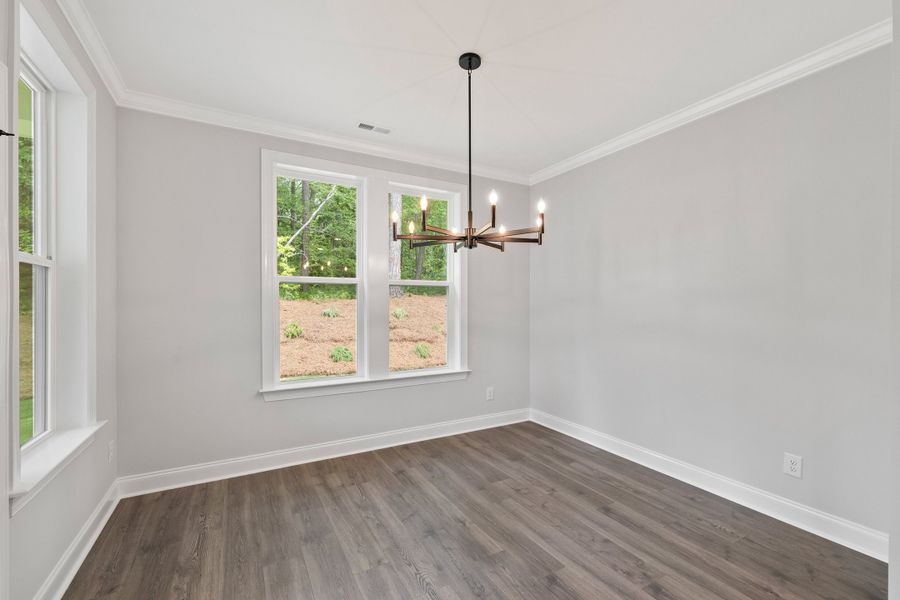 Representative unfurnished interior of a home built from the The Ellery by RobuckHomes in Baylee Ridge, Selma (Image 53).