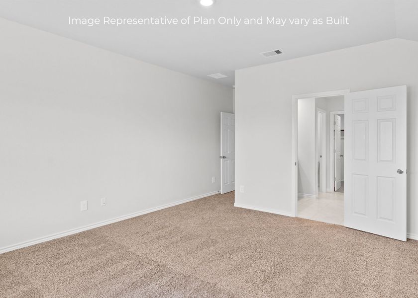 Representative unfurnished interior of a home built from the Fargo by D.R. Horton in London Towne, Corpus Christi (Image 16). Representative unfurnished interior of a home built from the Fargo by D.R. Horton in London Towne, Corpus Christi (Image 16).