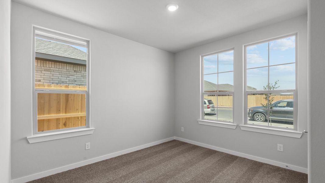 Representative unfurnished interior of a home built from the LAS CRUCES by D.R. Horton in Northwest Passage, Midland (Image 15). Representative unfurnished interior of a home built from the LAS CRUCES by D.R. Horton in Northwest Passage, Midland (Image 15).