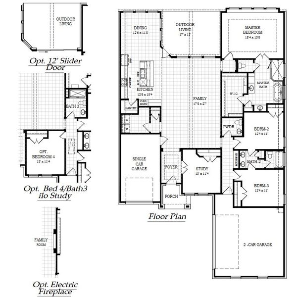 2D floor plan layout for the Farris by Chesmar Homes in Berry Creek Highlands, Georgetown, TX (Image 3). 2D floor plan layout for the Farris by Chesmar Homes in Berry Creek Highlands, Georgetown, TX (Image 3).