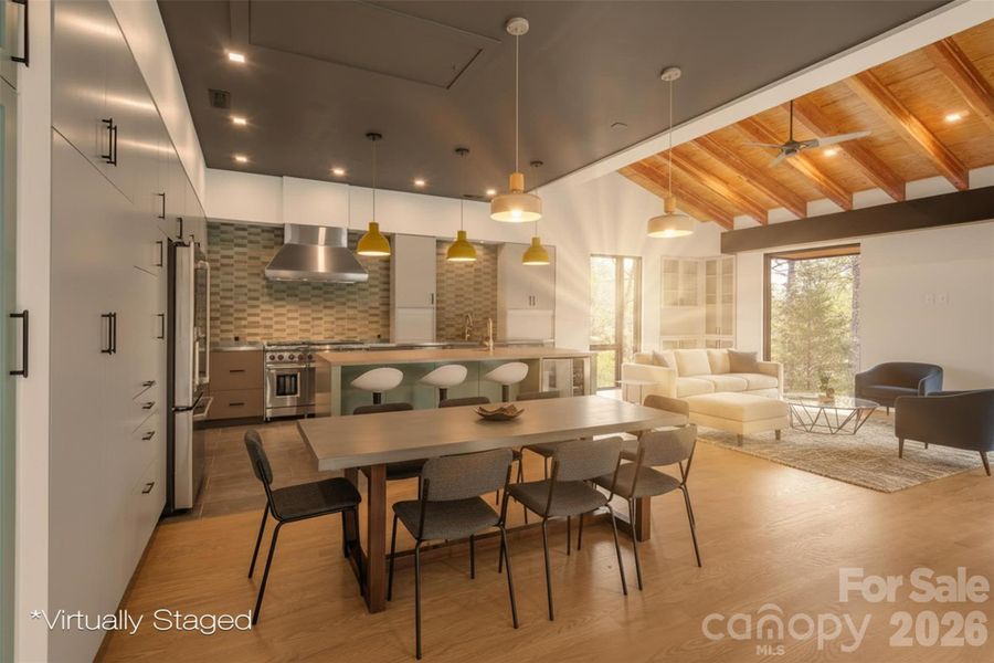 Furnished interior view inside a new home in , Clover (Image 15).