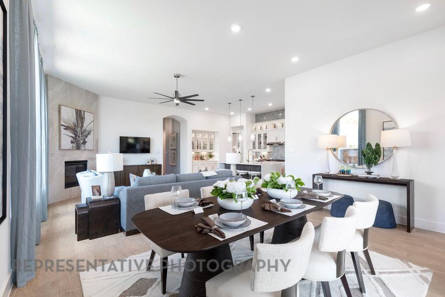 Furnished interior view inside a new home in Wolf Ranch, Georgetown (Image 25).