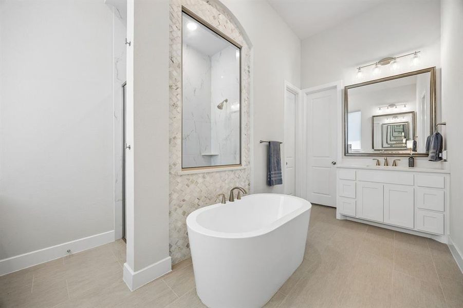 Furnished interior view inside a new home in Sandbrock Ranch, Aubrey (Image 10).