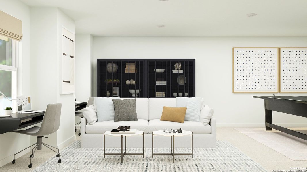 Furnished interior view inside a new home in Brookmill: Classic Collection, San Antonio (Image 5). Furnished interior view inside a new home in Brookmill: Classic Collection, San Antonio (Image 5).