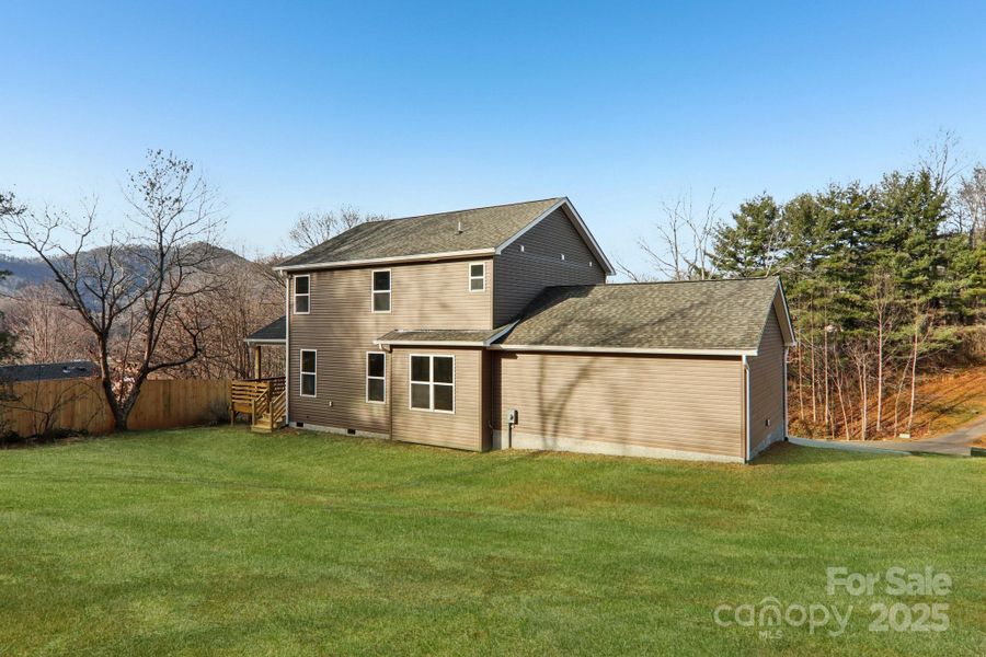 Exterior details and patio area of a home in , Candler (Image 25).