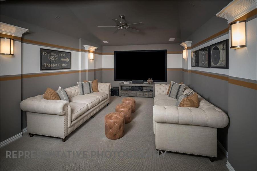 Furnished interior view inside a new home in Star Trail, Prosper (Image 14).