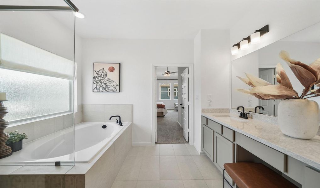 Serene primary bath (*Photo not of actual home and used for illustration purposes only.) Serene primary bath (*Photo not of actual home and used for illustration purposes only.)