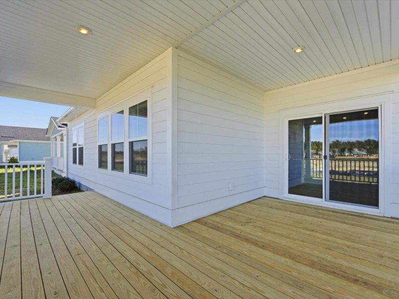Exterior details and patio area of a home in The Coves at Lakes of Cane Bay, Summerville (Image 27).