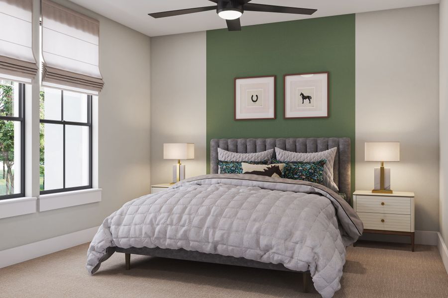 Representative furnished interior of a home built from the Camden by Tri Pointe Homes in The Estates at James Lane, Fulshear (Image 18).